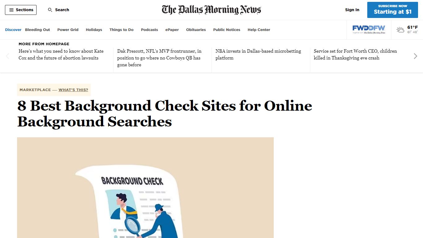 8 Best Background Check Sites for Online Background Searches - Dallas News